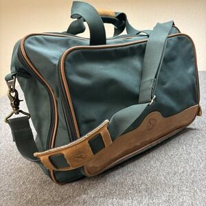 Vintage Eddie Bauer Canvas Leather Messenger Bag Laptop Computer Case Strap